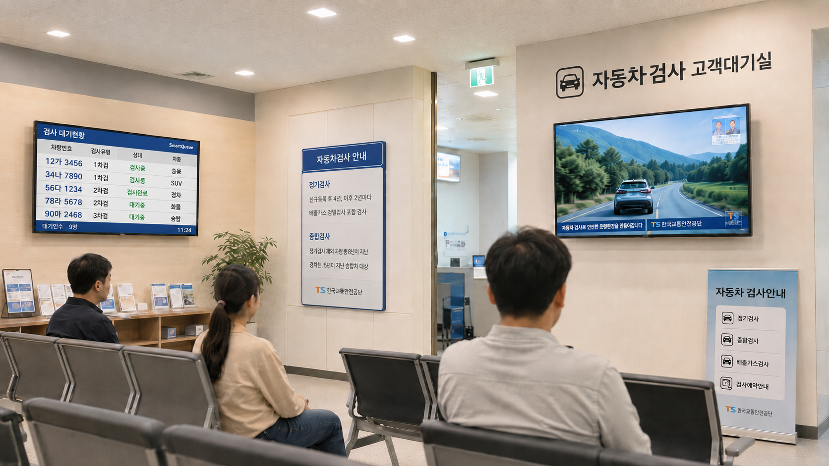 자동차검사장 대기안내